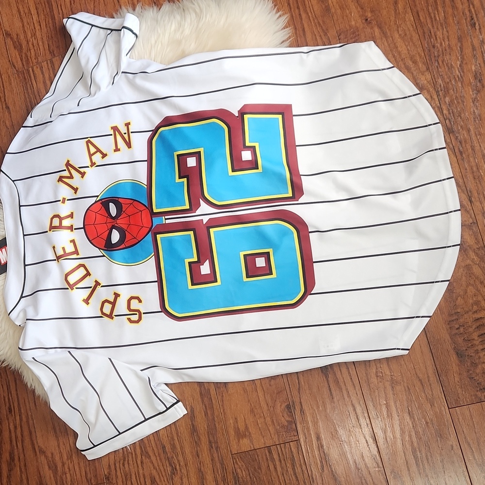 Marvel Spider-Man Striped Baseball Jersey - Picture 2 of 5